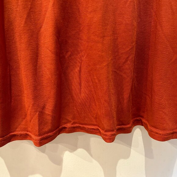 Patagonia Capilene Size L Large Short Sleeve T Shirt Men Orange Stretch - Picture 11 of 16